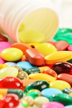 diyet ek kapsül ve uyuşturucu hap kompozisyonu