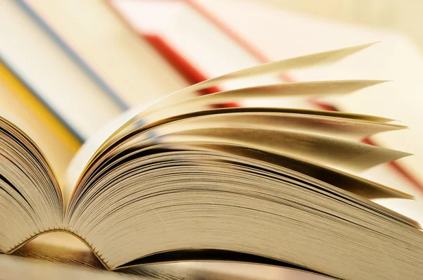 Composition with books on the table — Stock Photo, Image