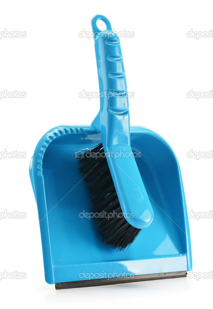 broom and shovel