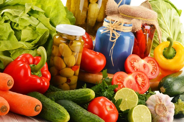 Composition with assorted organic vegetables — Stock Photo, Image