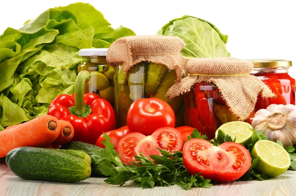 Composition with assorted organic vegetables — Stock Photo, Image