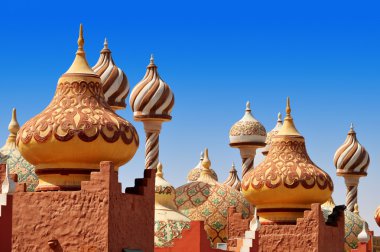 Traditional Arabic architecture in Egypt clipart