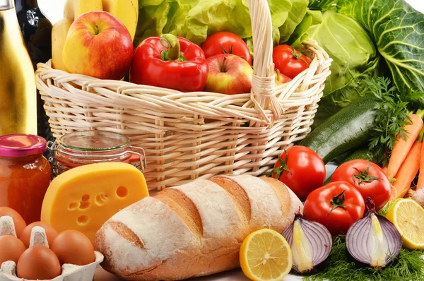 Vegyes élelmiszer termékek összetétele — Stock Fotó