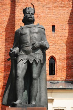 gniezno, greater Poland'deki / Polonya Ortaçağ Katedrali