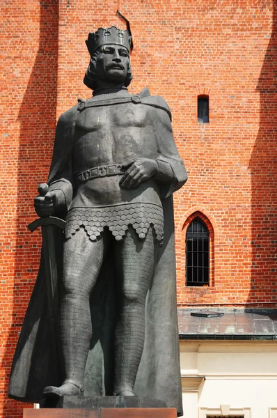 Középkori katedrális Gniezno, Greater Poland, Lengyelország — Stock Fotó