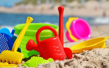 plastik çocuk oyuncakları kum plaj