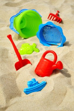 plastik çocuk oyuncakları kum plaj