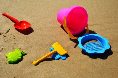 plastik çocuk oyuncakları kum plaj