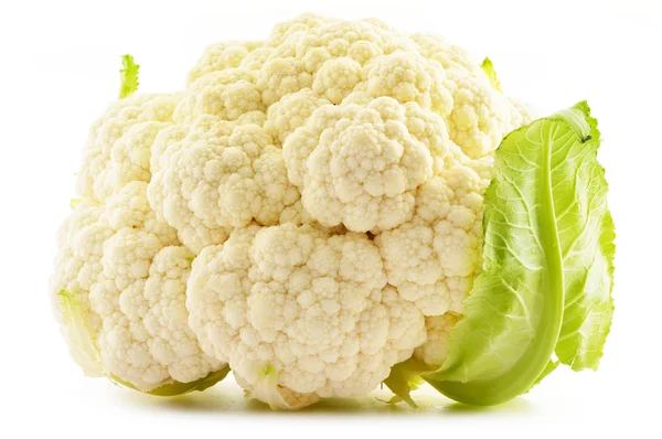 Fresh organic cauliflower isolated on white — Stock Photo, Image