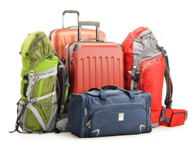 oluşan büyük bavul turistik arka çantalar ve seyahat çantası Bagaj
