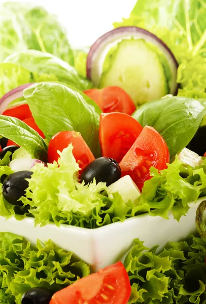 Ensaladera vegetal aislada en blanco — Foto de Stock