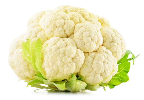 Fresh raw cauliflower isolated on white background — Stock Photo, Image