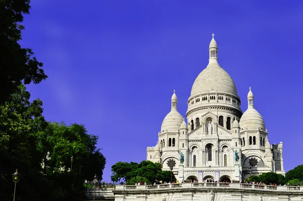 Bazilika sacre coeur (Szent szív) montmartre, Párizs — Stock Fotó