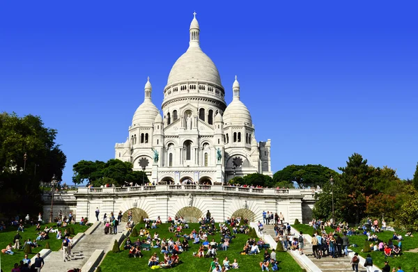 Basílica del Sagrado Corazón Montmartre en París —  Fotos de Stock