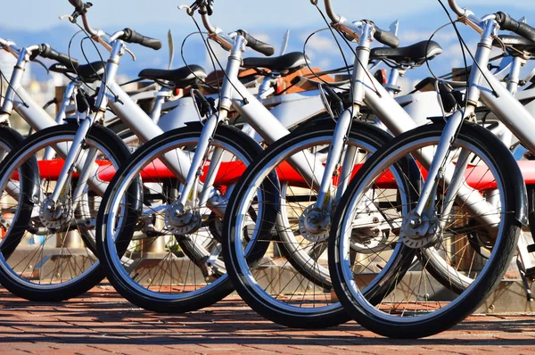 Openbaar fietsvervoersysteem — Stockfoto