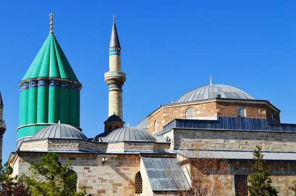 Mevlana museum in konya Centraal Anatolië, Turkije. — Stockfoto