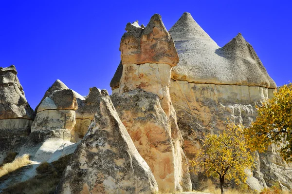 Rocce della Cappadocia in Anatolia Centrale, Turchia — Foto Stock