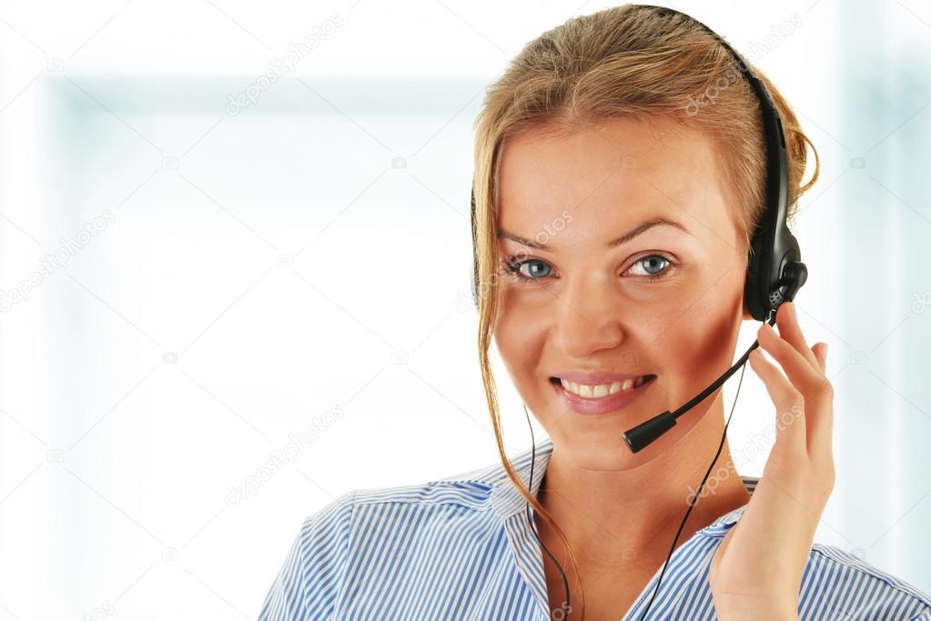 Call center operator. Customer support. Helpdesk.