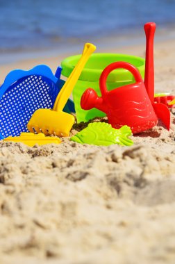 plastik çocuk oyuncakları kum plaj