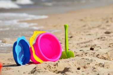 plastik çocuk oyuncakları kum plaj