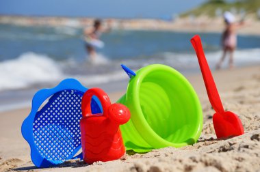 plastik çocuk oyuncakları kum plaj