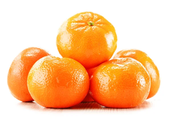 Összetétele a Tangerine elszigetelt fehér background — Stock Fotó