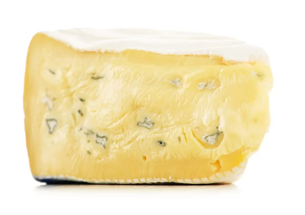 Kawałek sera wyizolowany na białym — Zdjęcie stockowe