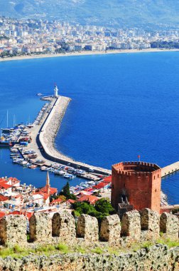 alanya alanya Yarımadası limandan görünümü. Türk Rivierası