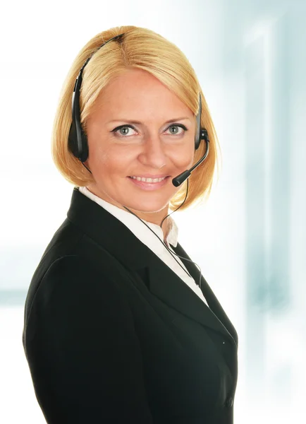 Call center operator. Customer support. Helpdesk. — Stock Photo, Image