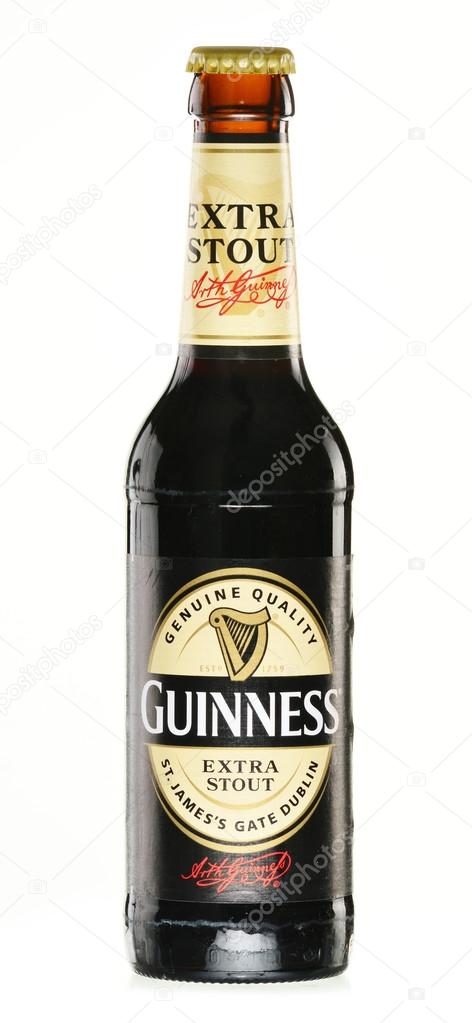 Irish dry stout, originated in the brewery of Arthur Guinness, Dublin. One of the most successful beer brands in the world, available in over 100 countries.