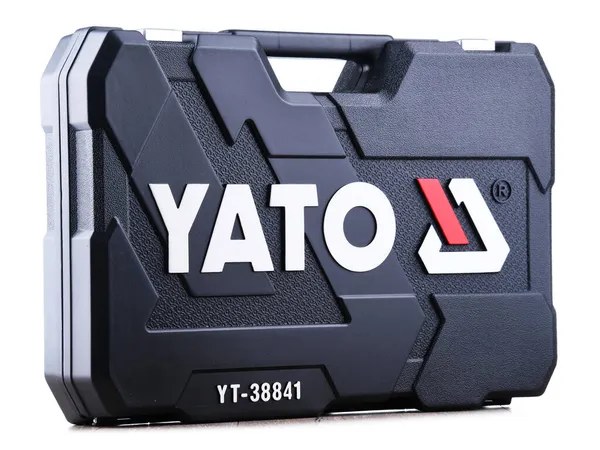 Poznan Pol Sep 2021 中国专业手工工具品牌Yato的塑料工具手提箱 — 图库照片