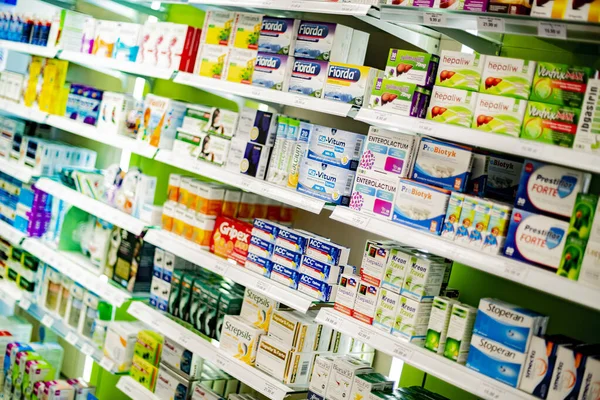 Poznan Pol Ene 2022 Productos Farmacéuticos Venta Una Farmacia —  Fotos de Stock