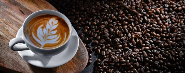 Egy Csésze Kávé Összetétele — Stock Fotó
