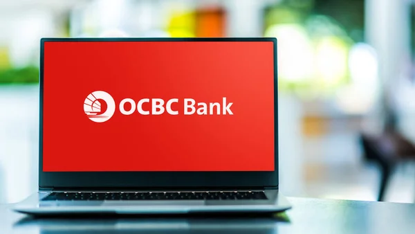 Poznan Pol Mar 2021 Ocbc Bank Egy Multinacionális Banki Pénzügyi — Stock Fotó