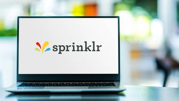 Poznan Pol Mar 2021 Saas Cxm 개발하는 미국의 소프트웨어 Sprinklr — 스톡 사진