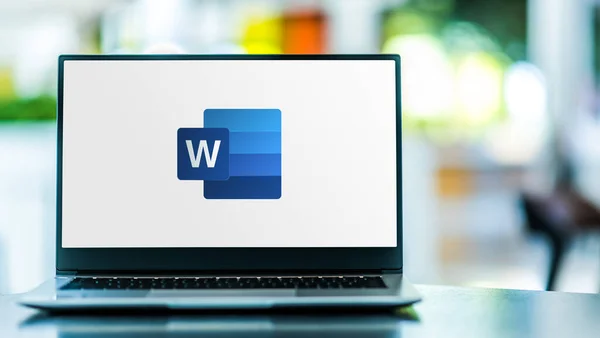 Poznan Pol Şubat 2021 Microsoft Word Bir Kelime Işlemcisi Olan — Stok fotoğraf