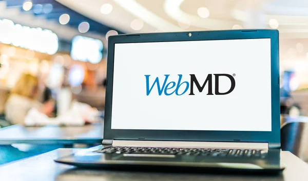 Poznan Pol Ene 2021 Computadora Portátil Que Muestra Logotipo Webmd —  Fotos de Stock