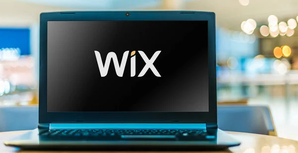 Poznan Pol Ene 2021 Computadora Portátil Que Muestra Logotipo Wix — Foto de Stock