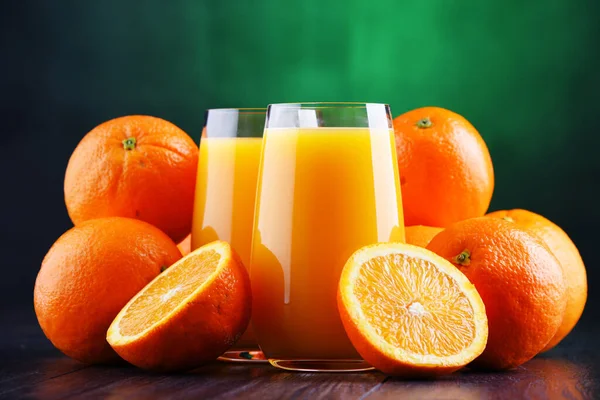 鲜榨橙汁玻璃 — 图库照片