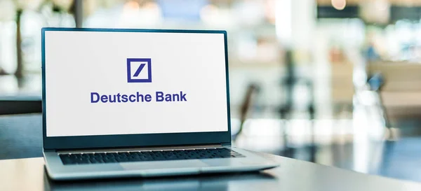 Poznan Pol Sep 2020 Deutsche Bank Egy Frankfurtban Németország Székhellyel — Stock Fotó