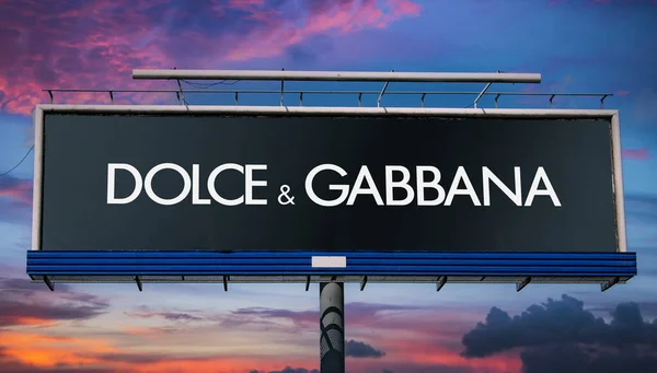 Poznan Pol May 2022 Advertisement Billboard Displaying Logo Dolce Gabbana — 스톡 사진
