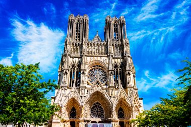 Cathedral of Our Lady of Reims, France clipart