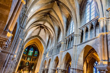 REIMS, FRANCE - AUG 6, 2022: Interior of St. James Church in Reims, France