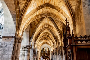 REIMS, FRANCE - AUG 6, 2022: Interior of St. James Church in Reims, France