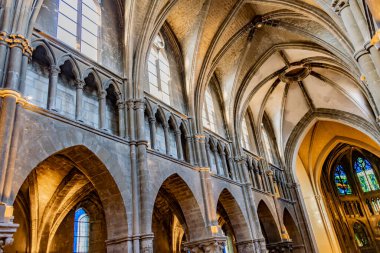 REIMS, FRANCE - AUG 6, 2022: Interior of St. James Church in Reims, France