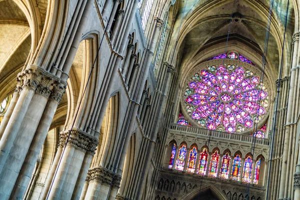 Reims France Aug 2022 Interior Cathedral Our Lady Reims France —  Fotos de Stock