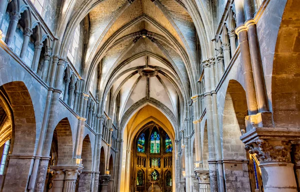 REIMS, FRANCE - AUG 6, 2022: Interior of St. James Church in Reims, France
