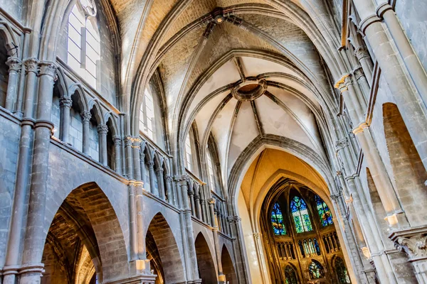 REIMS, FRANCE - AUG 6, 2022: Interior of St. James Church in Reims, France