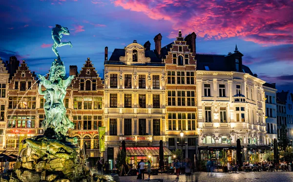 Antwerp Belgum Aug 2022 Architecture Historic City Centre Antwerp Flemish — 图库照片