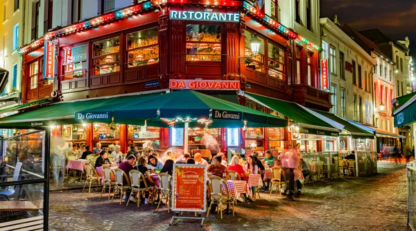 Antwerp Belgien Aug 2022 Restaurants Der Altstadt Von Antwerpen Der — Stockfoto